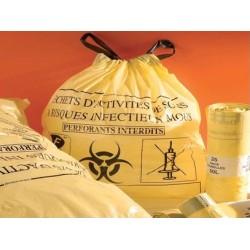 200 Sacs DASRI jaune 110 litres renforcés