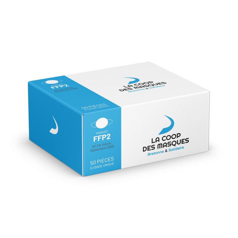 Masque de protection respiratoire FFP2 - Bec de canard - Blanc