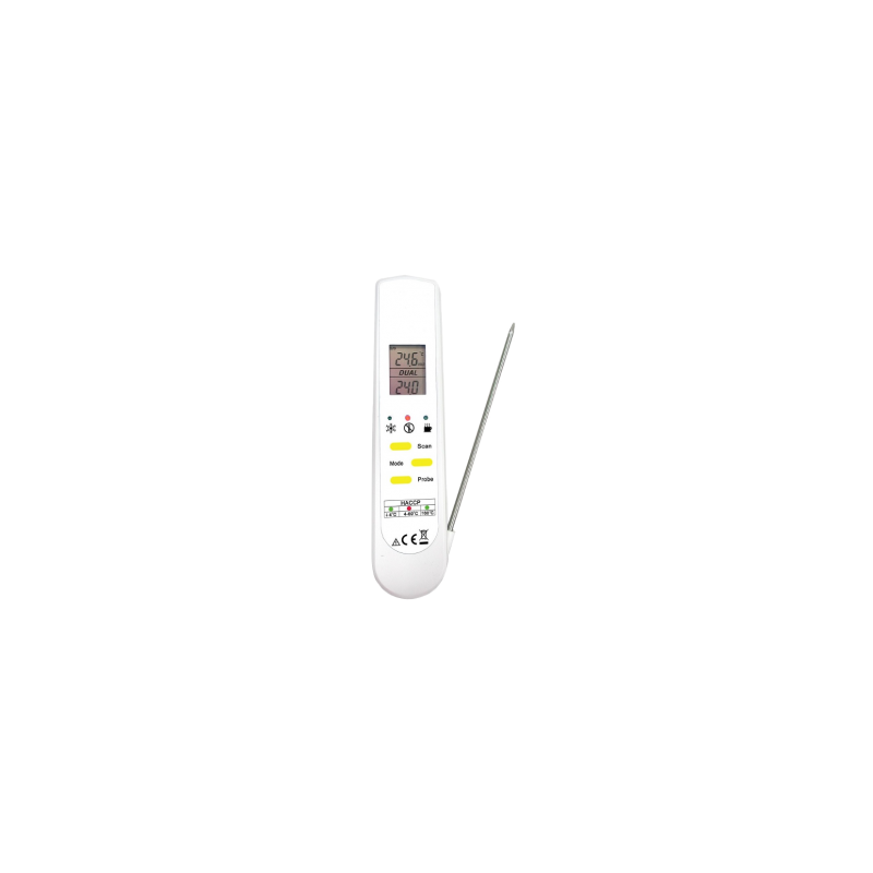 Thermomètre de cuisson à sonde et infrarouge