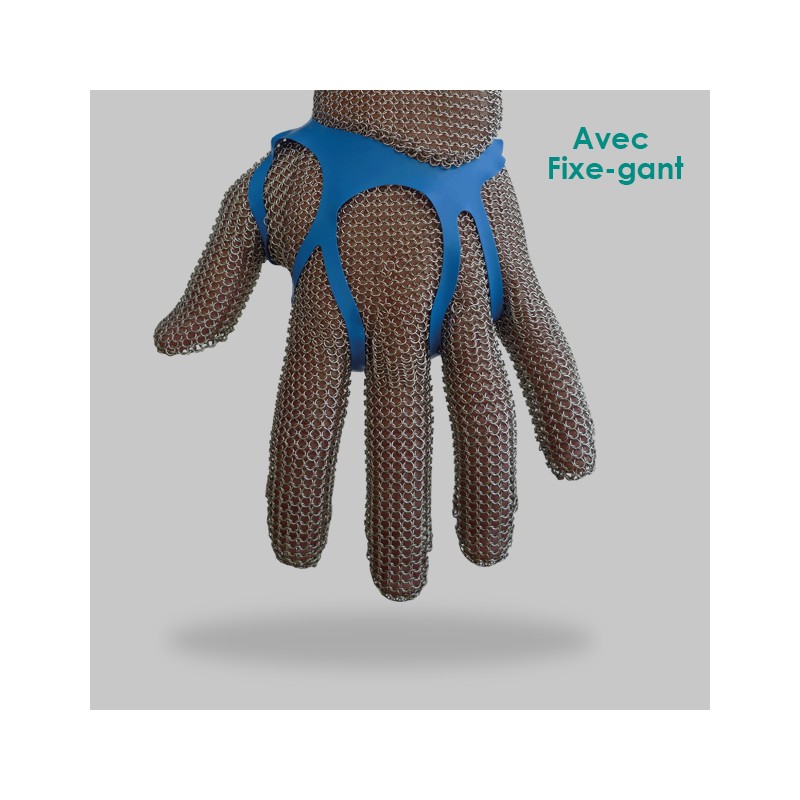 100 fixe-gants bleu alimentaire 300 microns brevetés fabriqués en
