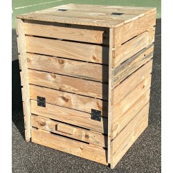 ECOLOGIQUE : Composteur de jardin bois 300 litres, fabriqué en