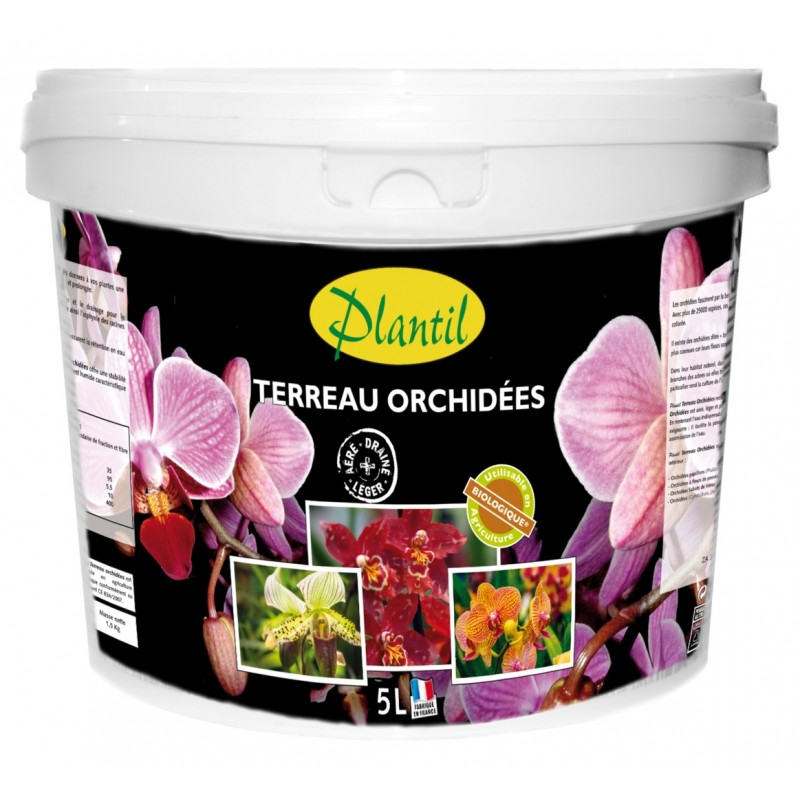 Seau de 5 litres terreau orchidée