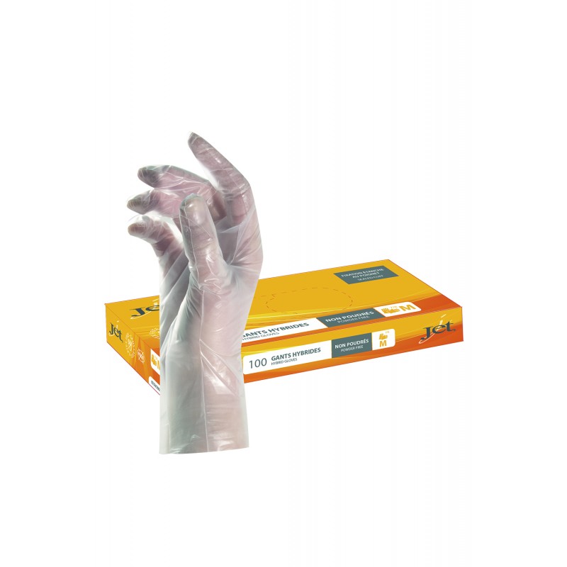 Gants Hydratants Nitrile Non Poudrés JET - Tailles 10 / XL Boite