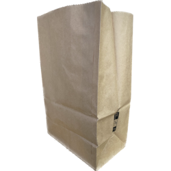 Sacs compostables papier kraft 10l 28cmx22cmx14cm marron 'avec