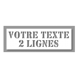 Pochoirs textes personnalisés