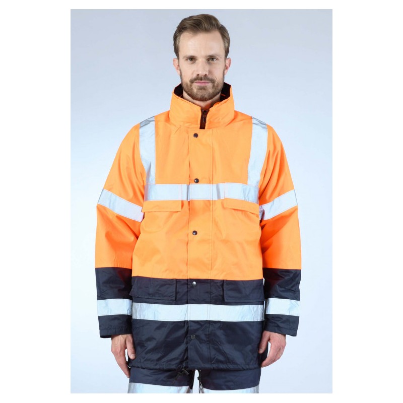 Ensembles parka et gilet pluie et froid 150D Sononyl Haute Visibilit