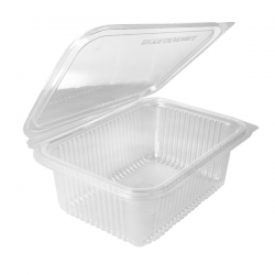 Barquette Plastique Multifonction Noire + Couvercle - SML Food Plastic